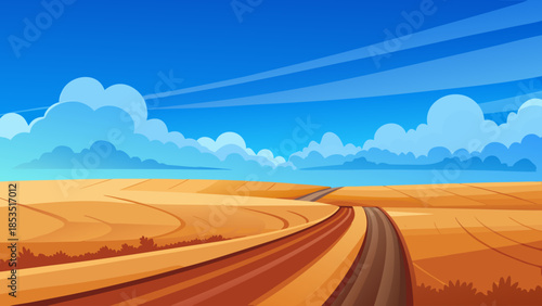 country road in the desert