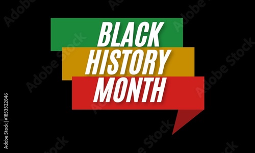Black History Month. African American History month design