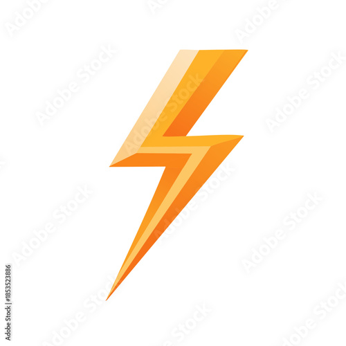 Free Download Bright Yellow Lightning Bolt Graphic Illustration Symbolizes Energy Power Speed Strength - GFXLoad