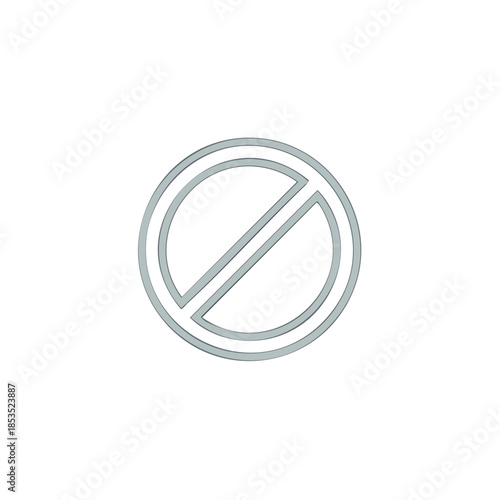 Not Allowed Sign Prohibition Restriction Symbol Indicating Negative Concepts