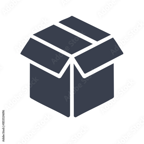 Open Cardboard Box Package Container Delivery Packaging Empty Space Storage