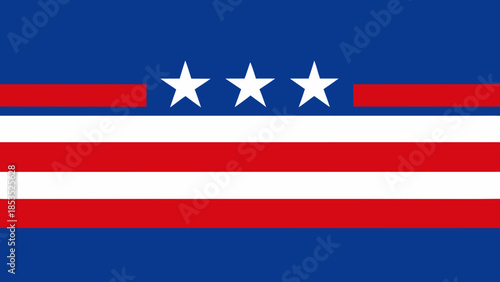 Flag of washington d.c. Vector