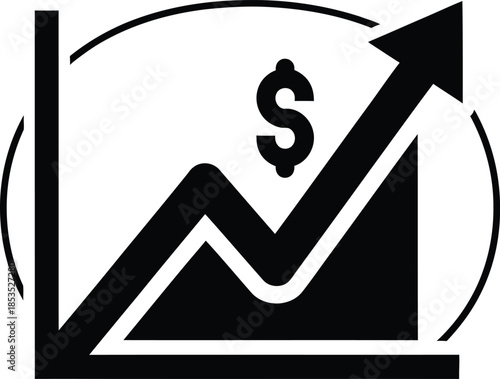 Financial growth and investment trend analysis chart