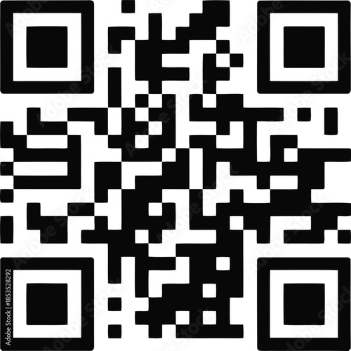 Essential black and white quick response code for modern data sharing and instant information retrieval