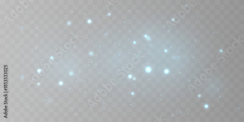 Blue dust sparkles float softly, producing a calm luminous texture. Minimal highlights enhance depth without distraction. Ideal for abstract light effects VECTOR