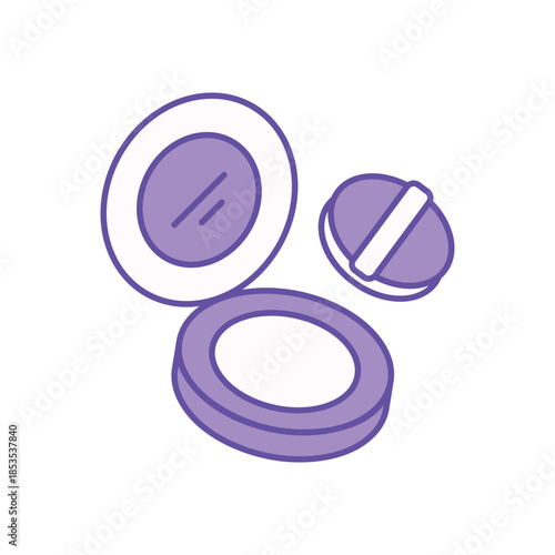 Compact Powder icon clean and modern vector illustration