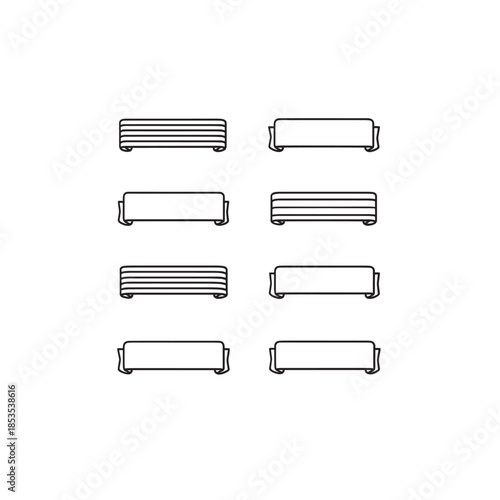 Sticky Flag Tabs line art marking important pages