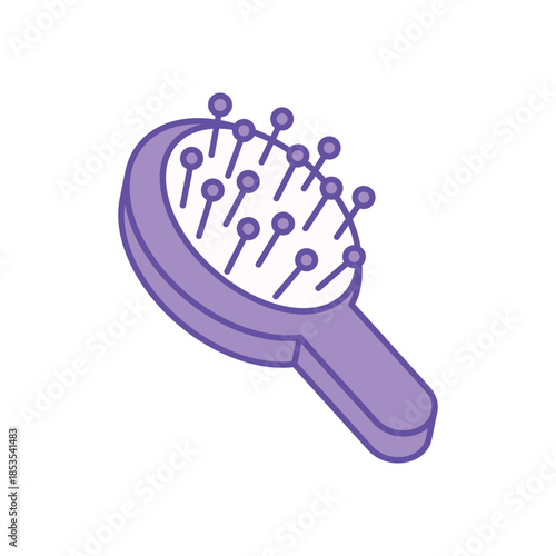 Hair Brush icon clean and modern vector illustration