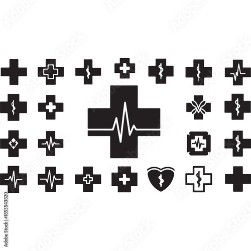 Digital healthcare and telemedicine web line icons. editable stroke. vector illustration.