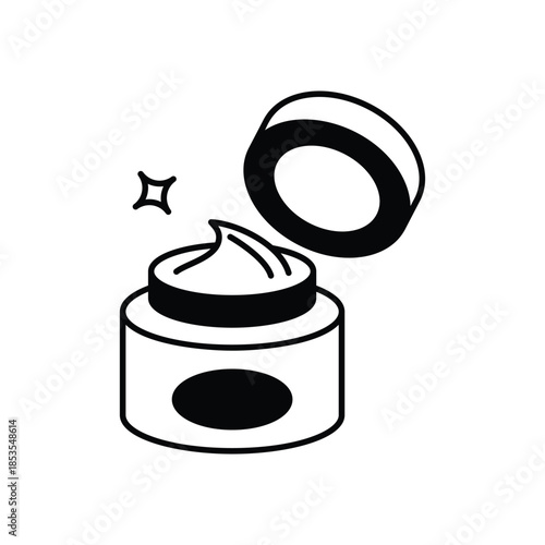 Skincare Cream icon clean and modern vector illustration