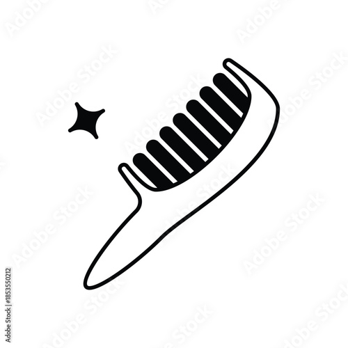 Hair Comb icon clean and modern vector illustration