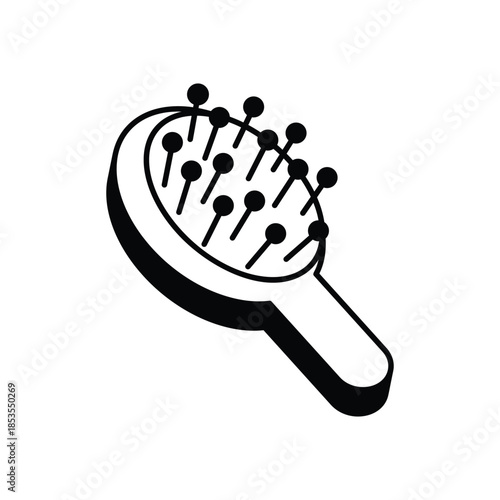 Hair Brush icon clean and modern vector illustration