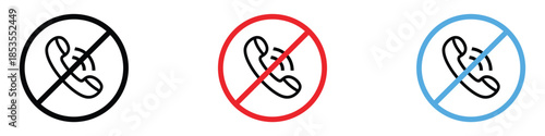 No phone call allowed icon vector. quiet, silent zone symbol. vector illustration.
