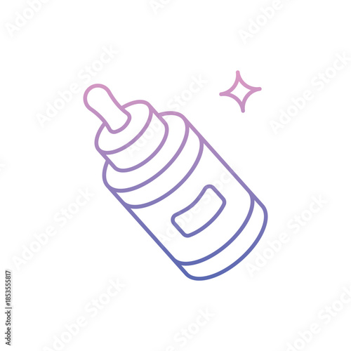 Serum Bottle icon clean and modern vector illustration