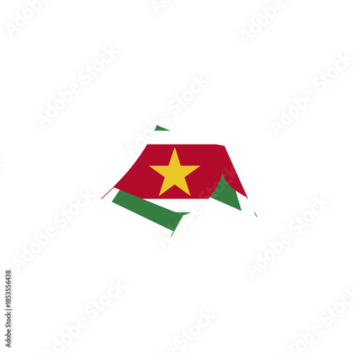 Suriname Flag Hiking Tant In Icon