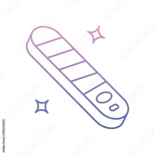 Nail File icon clean and modern vector illustration