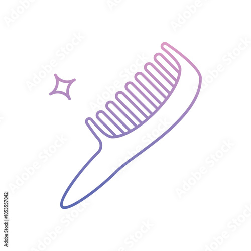 Hair Comb icon clean and modern vector illustration