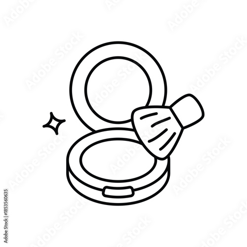 Blush icon clean and modern vector illustration