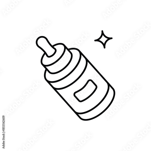 Serum Bottle icon clean and modern vector illustration