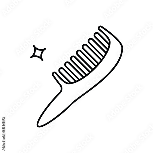 Hair Comb icon clean and modern vector illustration
