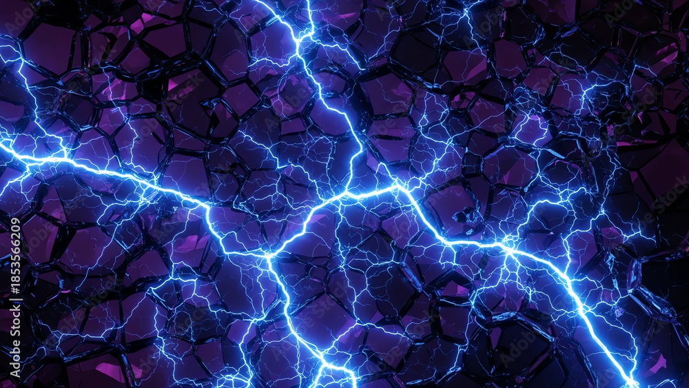 Obraz premium Electric Network Pattern