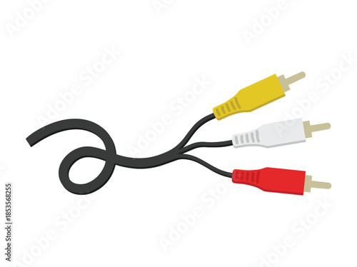 Hand Drawn RCA Audio Cable 
