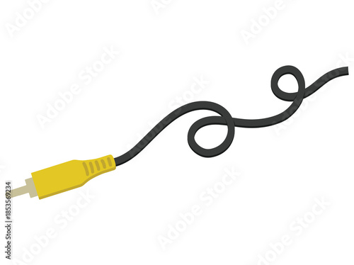 RCA Connector Cable Clip Art