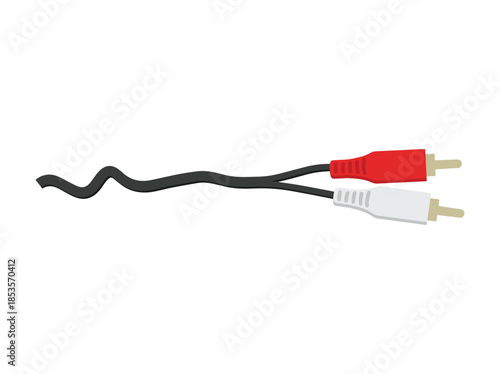 Hand Drawn RCA Cable Illustration