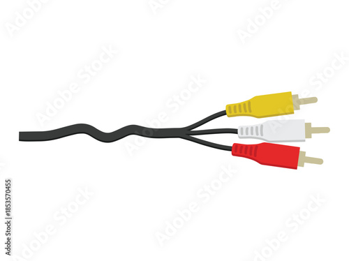 Hand Drawn RCA Cable Illustration