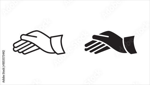 Hand gesture icon set. Contains icons such as applause, thumbs up, middle hand, helping hand, direction, like,