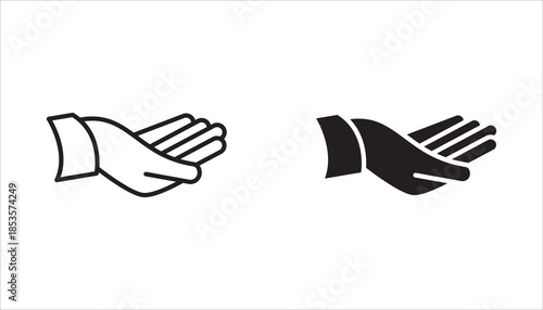 Hand gesture icon set. Contains icons such as applause, thumbs up, middle hand, helping hand, direction, like,