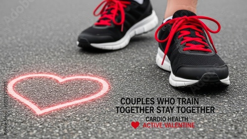 Couples Training Together for Cardio Health Fitness Running Active Lifestyle. Concept featuring couples, fitness, running, cardio health, active lifestyle.