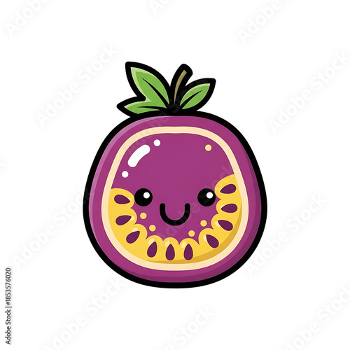 Wallpaper Mural Passion Fruit Kawaii. (1) Torontodigital.ca