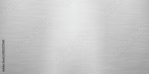 Brushed Metal Texture with Horizontal Grain Lines in Silver Gray for Industrial and Design Applications