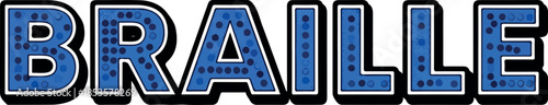 Braille Alphabet Signage Text.