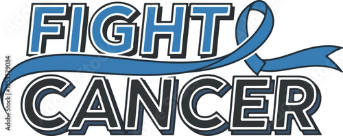 Fight Cancer Awareness Ribbon.