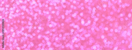 Lilac glitter bokeh background with glowing defocused pink lights for Valentine Day or Christmas design backdrop