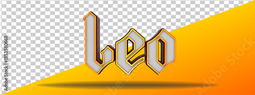 element zodiac leo 3d render isolated