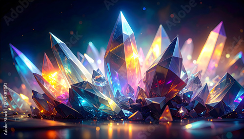 幻想的なクリスタル