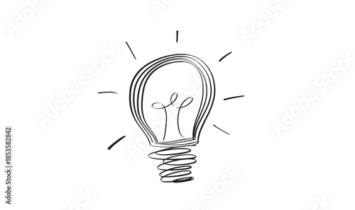 Lightbulb lamp drawing black color object icon sign symbol innovation inspiration idea lightbulb lamp energy progress future solution thinking creativity idea drawing planning learning education study