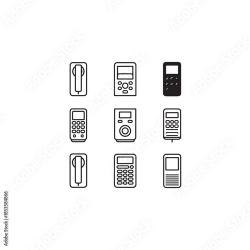 Intercom System icon line art building communication tool 
