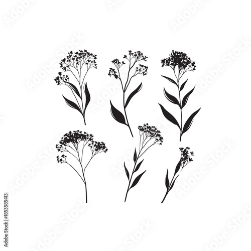Ironweed icon art sleek elegant symbol 