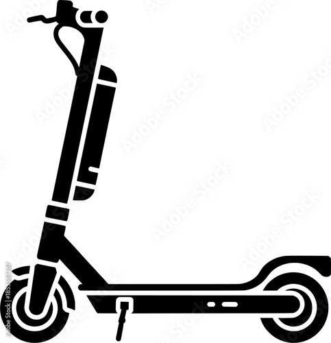 Electric Kick Scooter Vector Illustration for City Commuting and Sustainable Energy Travel Concept