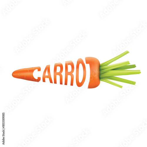 carrot isolated on white