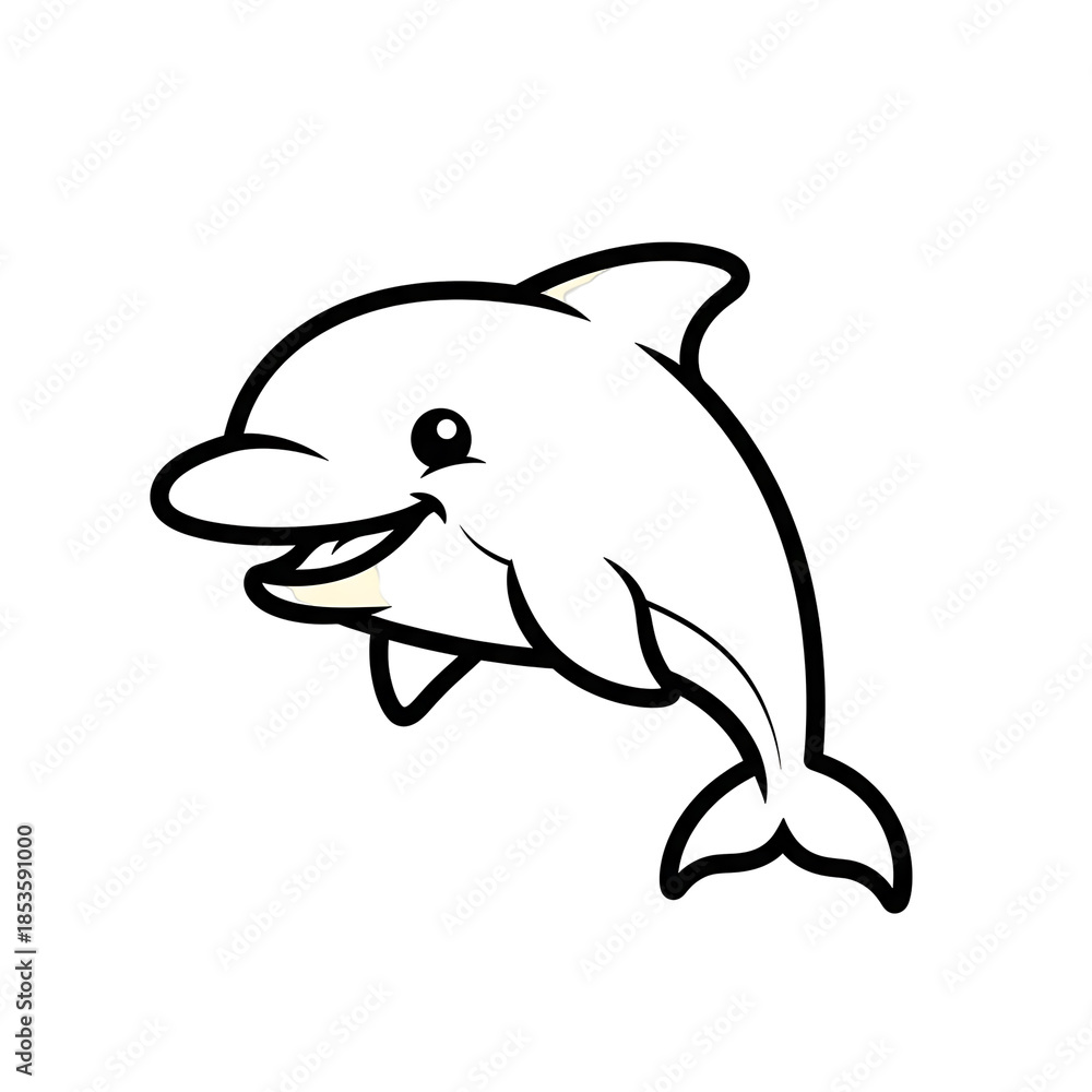 Obraz premium Killer Whale Outline.