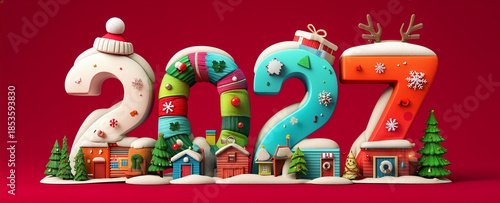 Festive 2027 Winter Wonderland New Year Celebration