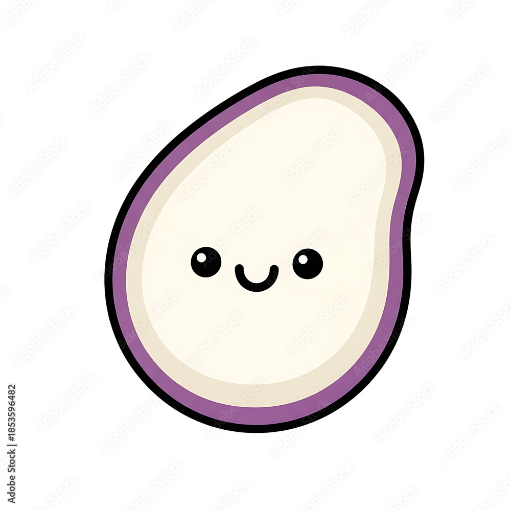 Fototapeta premium Smiling Bean Cartoon.