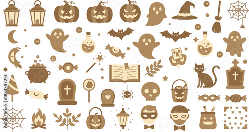 Set of cute cartoon animal icons featuring a baby bear and lion with fun expressions in a seamless vector pattern design for infantile wallpaper and Christmas decoration