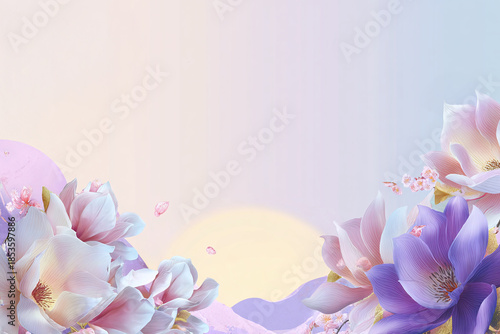 Korean Traditional New Year Abstract Background