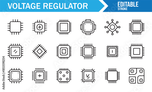 Power management and semiconductor symbols set